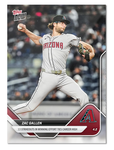 2025 Topps Now 34 Zac Gallen