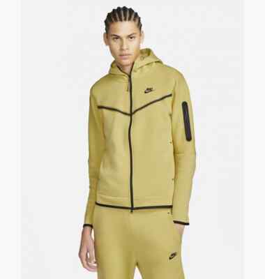 Nike Tech Fleece Yellow Hoodie Size XL New With Tags CU4489-700 | eBay