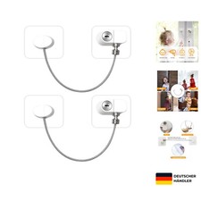 Kühlschrank Kindersicherung 2er Set, ohne Bohren, mit Schlüssel, Sicherheit f...