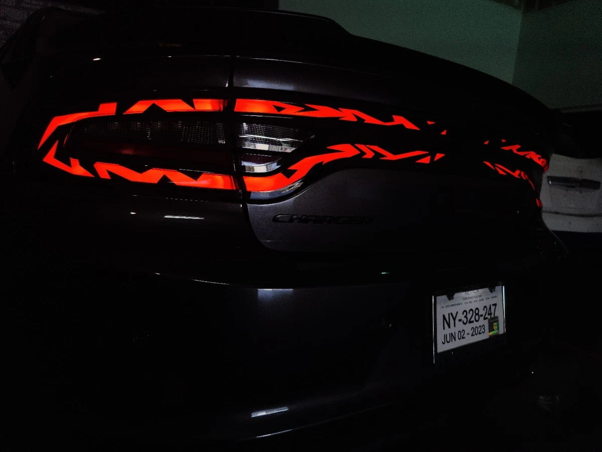 Dodge charger on sale tail lights decal