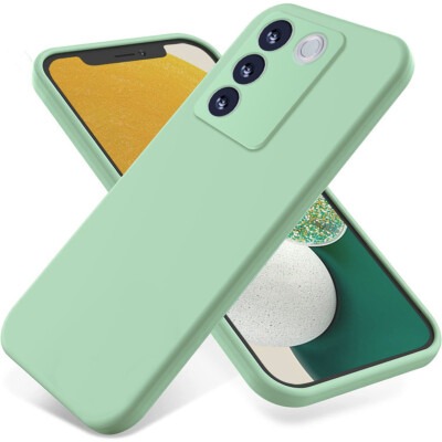 For Vivo V27E/ S16E , Shockproof Skin Touch Feel Soft Liquid Silicone Cover Case