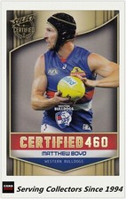 2017 SELECT AFL CERTIFIED 460 HOLOFOIL PARALLEL CARD C211 MATTHEW BOYD-BULLDOGS