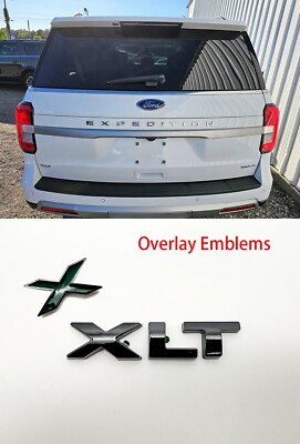 Ford Excursion Lettering 2018-2024 Ford Expedition Matte Black XLT Overlay Letters Emblem FIT ...