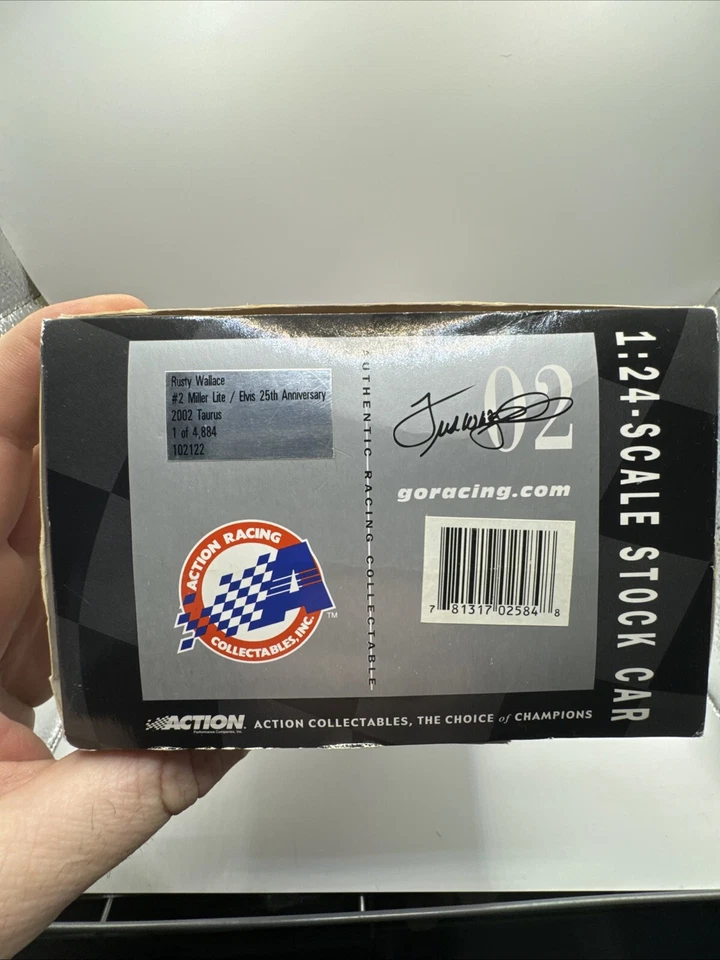 Action Clear Rusty Wallace #2 Miller Lite Elvis 25 aniversario 2002 Taurus... Foto 4 de 4