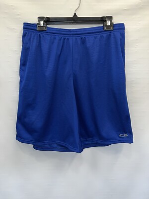 Champion 100 Polyester Shorts Champion Shorts Youth Large Blue