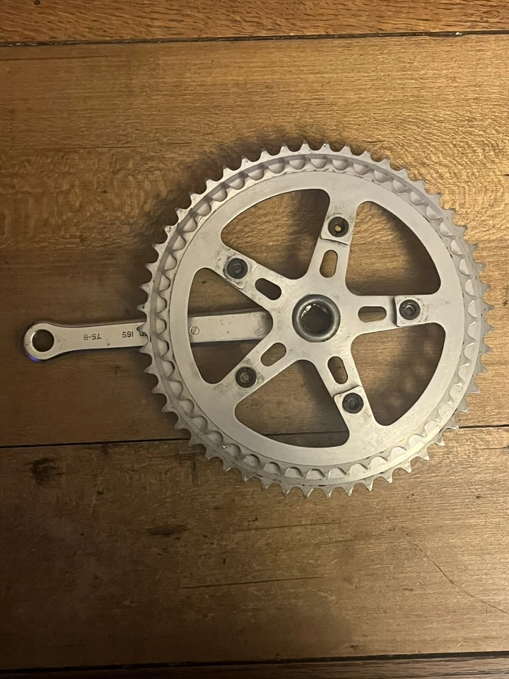 Vintage Sugino Maxy Drive Side Crank 165 mm 52/46 T 110 BCD 70s 80s Road Bike - Image 2 of 4