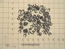 100 FERMI CANNA F. BLOCCHI SUPERIORI PER CERNIERE LAMPO ZIP "8" METALLO-PLASTICA