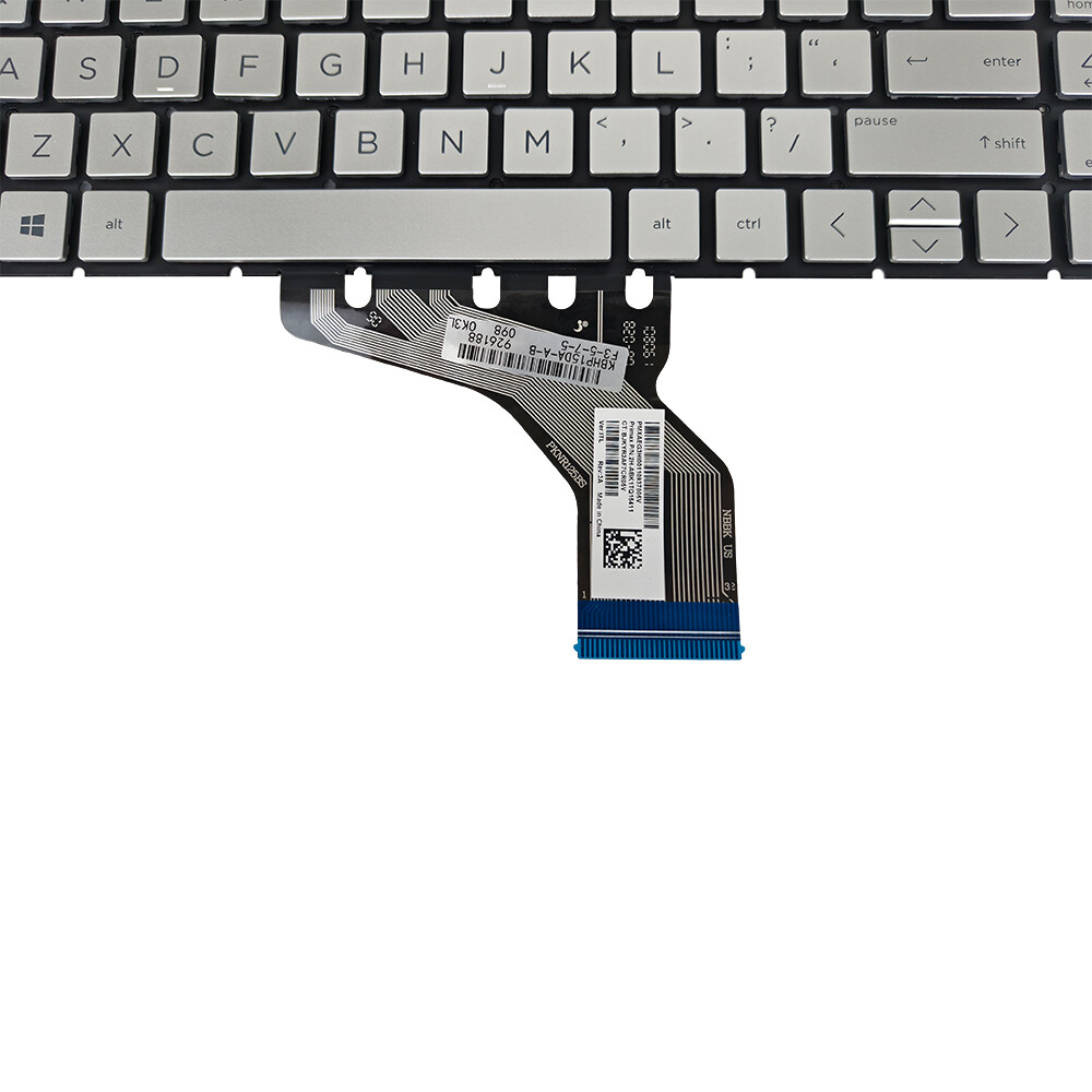 New For HP 15s-dy2093dx/2172wm Silver Keyboard Replacement Easy Install