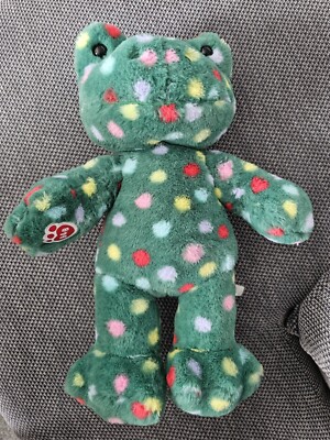 BUILD A BEAR FROG JOLLY JUMPS SPOTTED PLUSH TOY EXCELLENT CONDITION