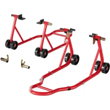 Motorcycle Bike Stand Front Rear Wheels Lift Forklift Spoolift Paddock Swingarm