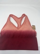 VICTORIA'S SECRET PINK SEAMLESS SPORTS CROP RACERBACK BRA NEW Sz M