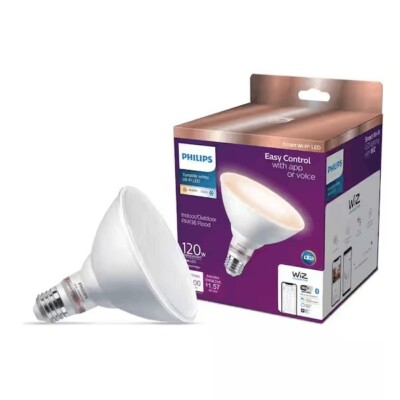 Philips Tunable LEDCool/Warm 13W PAR38 120W Eq. Dimmable Smart WiFi Wiz Light