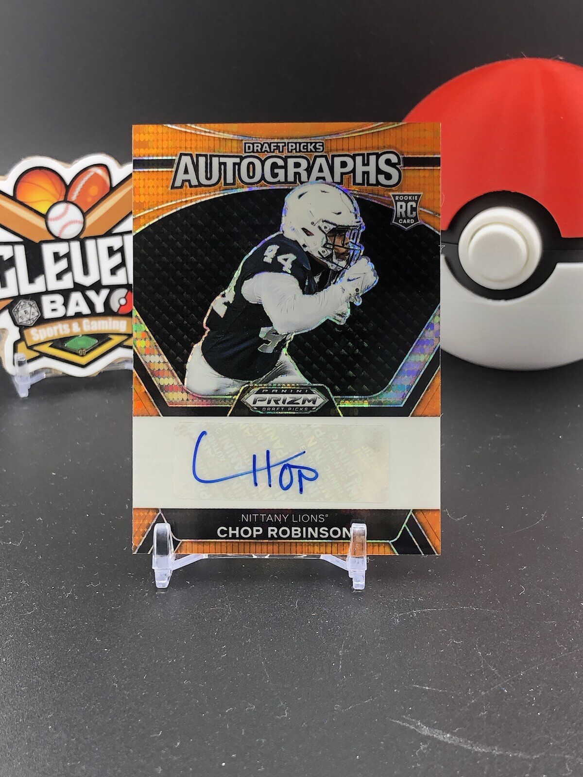 CHOP ROBINSON 2024 PANINI PRIZM DRAFT PICKS ORANGE PULSAR /49 ROOKIE AUTO (JM)