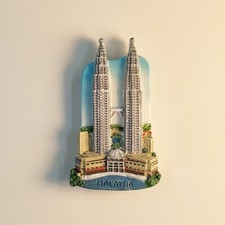 Malaysia Kuala Lumpur Petronas Towers Travel Souvenir 3D Resin Fridge Magnet