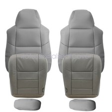 Ford F250 F350 Extended Cab Tan Synthetic Leather Seat Covers (2001-2003) - Made in USA