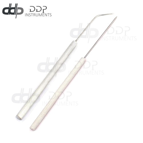 DISSECTING DISSECTION TEASING NEEDLE STRAIGHT & ANGLED SILVER HANDLE eBay