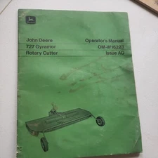John Deere 727 Gyramor Rotary Cutter Mower Owner Operator Manual OM-W16223 A0 70