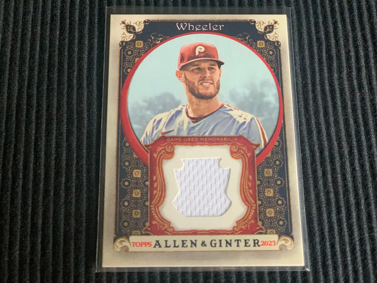 2023 TOPPS ALLEN GINTER ZACK WHEELER *GAME JERSEY WHITE RELIC 