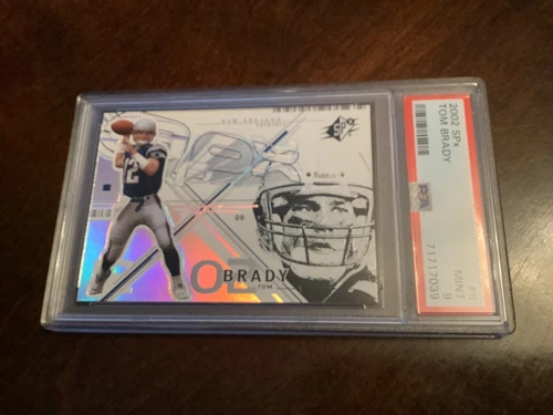 2002 SPx Tom Brady #6 PSA 9 Mint New England Patriots Buccaneers 2nd Year..HOF..