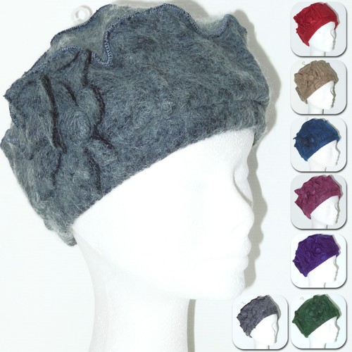 Cappello LANA COTTA Donna BELLISSIMO blu rosso fango grigio verde viola  D0517 | eBay