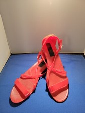 Sandalias rojas con hebilla Grendha para mujer, 7