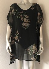 NEW O'Neill Women's Bali Printed Swim Cover Up Small S Black Floral