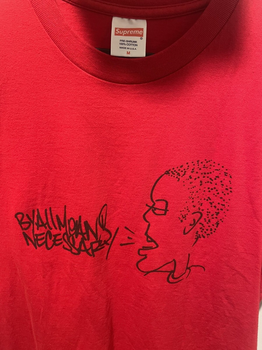 Supreme x KRS ONE By Any Means Necessary All Means Tee Red Medium