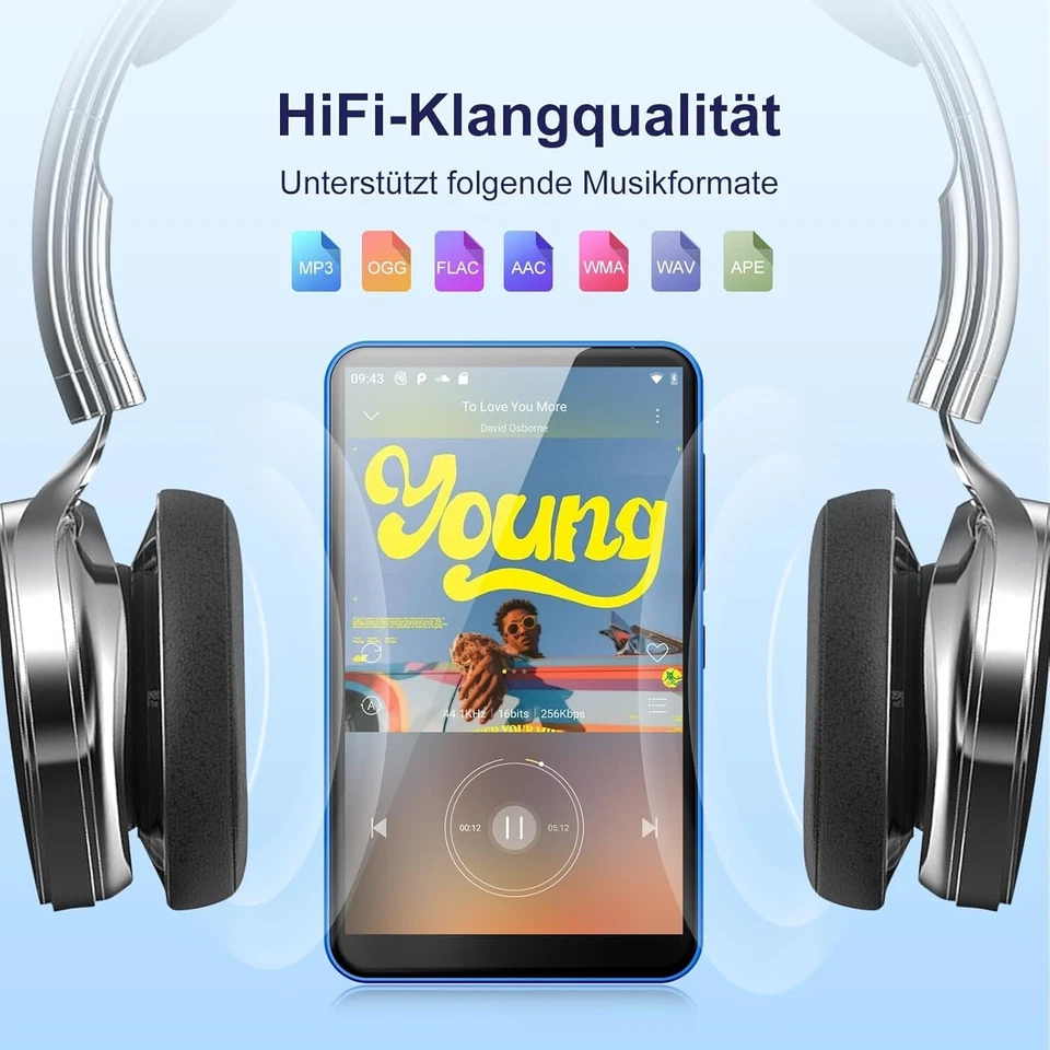 MP3 MP4 Player mit WiFi Bluetooth 4 Zoll IPS Touch Screen 80GB Android C271 - Bild 2 von 4