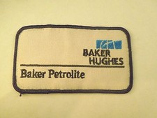 Vintage Baker Hughes Petrolite Company Logo Iron On Patch - Drilling Contractor