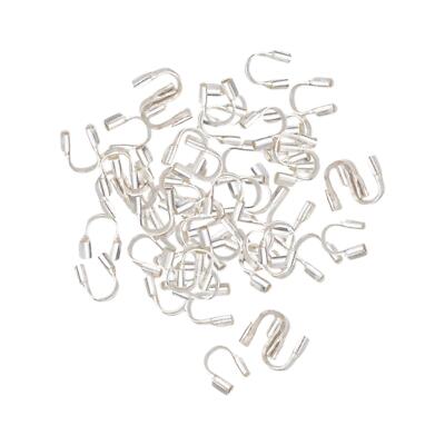 100x Drahtschutz Schlaufen Kabelschutz für Schmuckherstellung Armband Armreif DIY