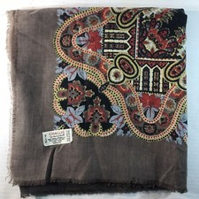 Challis By Berkshire 100 Acrylic Paisley/Floral Scarf Japan