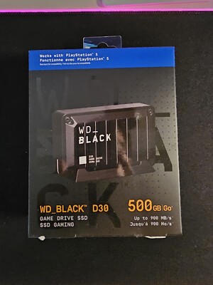 WD_BLACK D30 500GB USB-C External Game Drive SSD (WDBATL5000ABK-WESN)