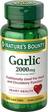  Brand New Odor Free Garlic 2000 Mg, 120 Count Exp: 10/2026