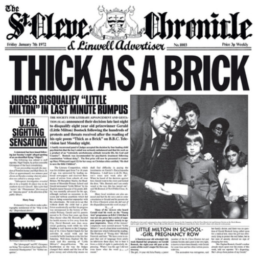 Jethro Tull Thick As a Brick (Steven Wilson Remix) (CD) Album