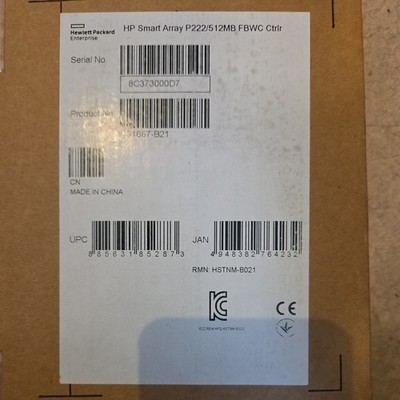 NEU HP Smart Array P222/512MB FBWC Controller 631667-B21