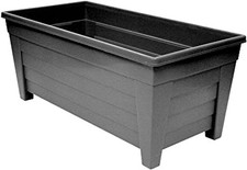 Extra Large 55Cm Long Garden Planter Plant Pot Plastic Trough Raised Planter