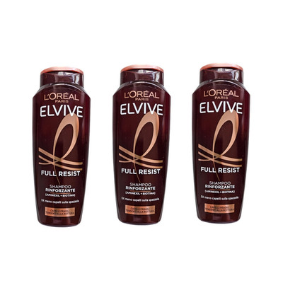 L'Oreal Paris Elvive Full Resist Aminexil Rinforzante Shampoo 250ml 3er Pack