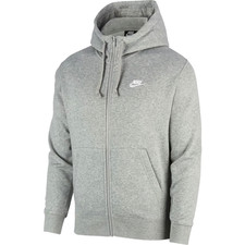 Nike Sportswear Club Fleece Men's Full-Zip Hoodie Grey 2XL