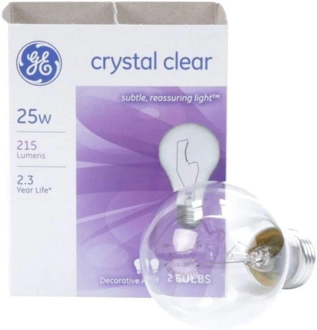 24 BULK PACK GE 25 - Watt light bulbs TOTAL OF 24 i·can·es·cnt LIGHT BULBS. - Image 3 of 3