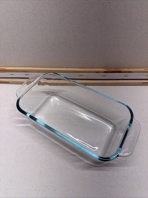 Vintage PYREX 213- 9x5x3 Loaf Pan Bread Meat Baking Dish Clear Glass USA Made