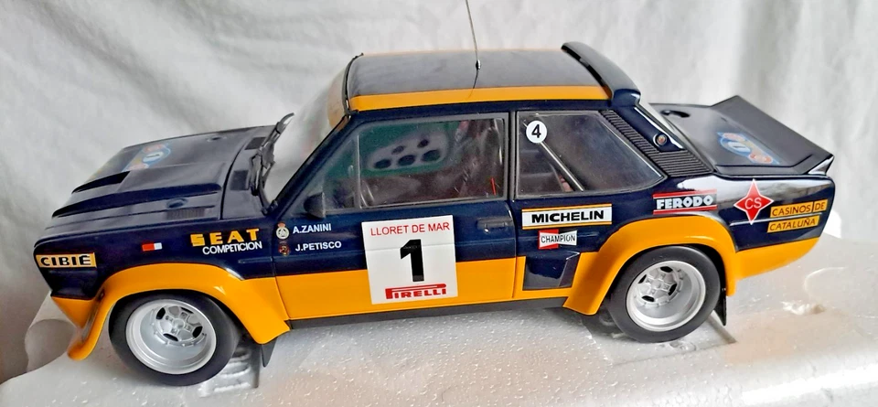 SEAT FIAT 131 ABARTH #1 WINNER COSTA BRAVA ZANINI 1:18 Kyosho 08372D come nuovo - Immagine 3 di 4