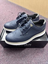 Footjoy Traditions Golf Shoes UK 8 Navy Blue Wingtip Spiked 57911K