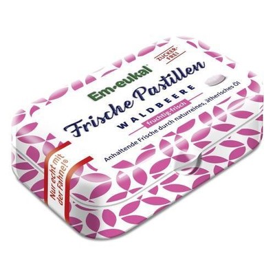 EM EUKAL Frische Pastillen Waldbeere zuckerfrei 20 g