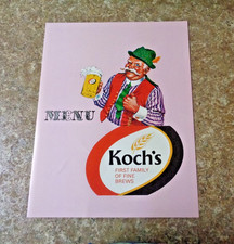 Feuillet menu bière Koch's - Dunkerque, NY 60