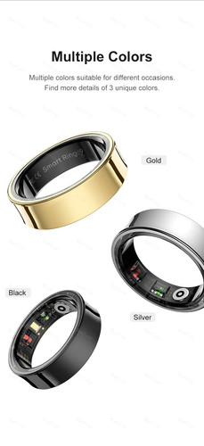 Smart Ring Fitness Tracker Connected Swimming Pool Sport Band Men Jewelry - Picture 16 of 27