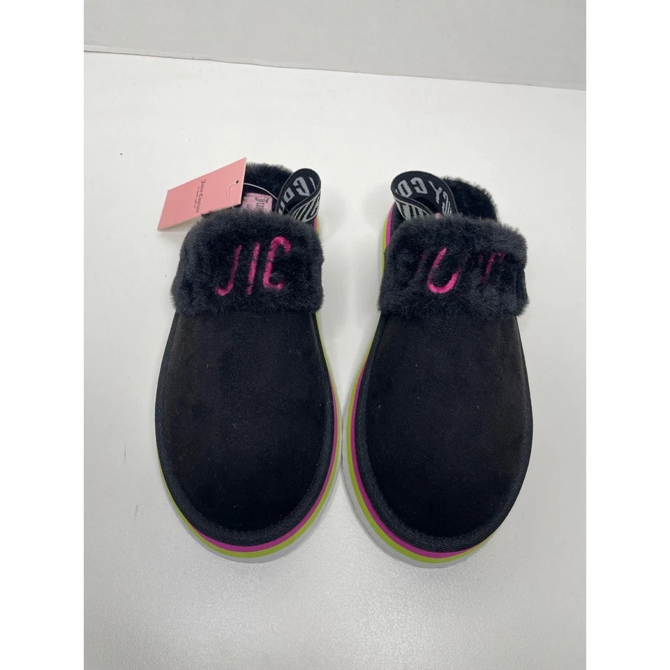 NUEVAS Sandalias Juicy Couture Para Mujer Piel Sintética Deslizables Zapatillas con Correa Trasera Talla 6 Foto 4 de 4