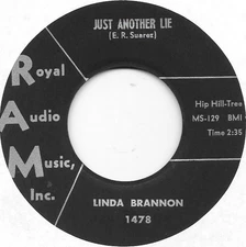 LINDA BRANNON Just Another Lie on RAM rockabilly 45 HEAR