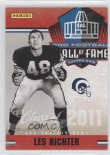 2011 Panini Timeless Treasures Hall of Fame Class Les Richter #12 HOF 0c2