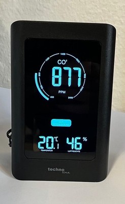 Technoline WL1030 CO2-Messgerät - Schwarz