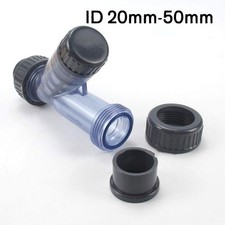 Pipe Metric ID 20mm-50mm PVC Plastic Inline Y Strainer Filter 20 Mesh For Water